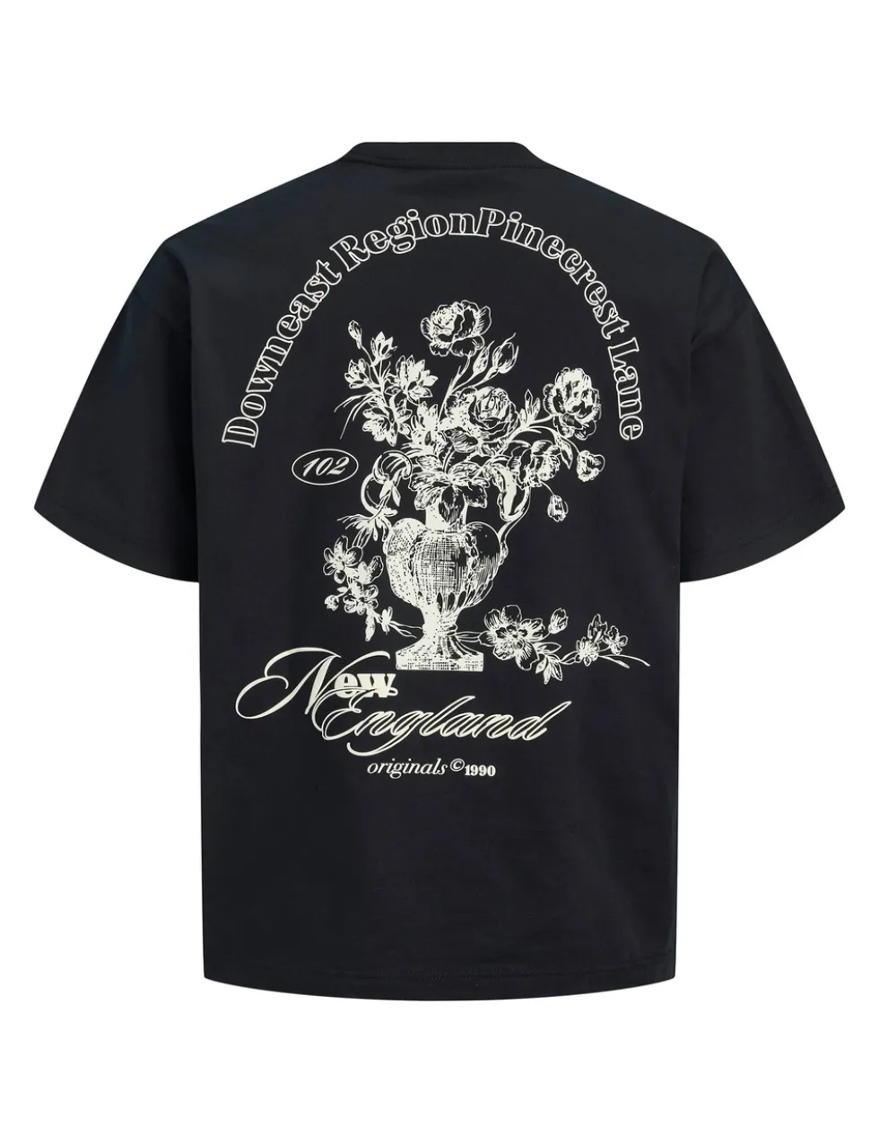 Pure Cotton Flower Graphic T-Shirt