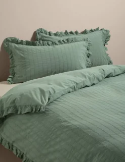 Pure Cotton French Ruffle Embroidery Bedding Set