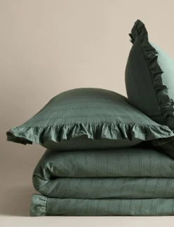 Pure Cotton French Ruffle Embroidery Bedding Set