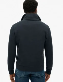 Pure Cotton Funnel Neck Half Zip Sweatshirt