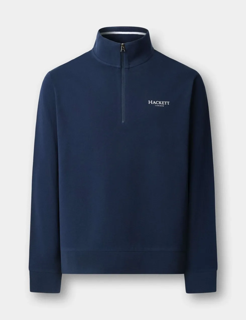 Pure Cotton Funnel Neck Half Zip Sweatshirt