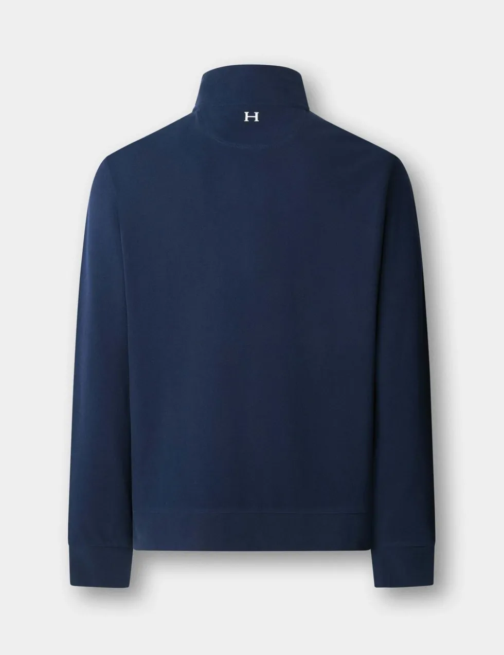 Pure Cotton Funnel Neck Half Zip Sweatshirt