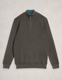 Pure Cotton Funnel Neck Jumper