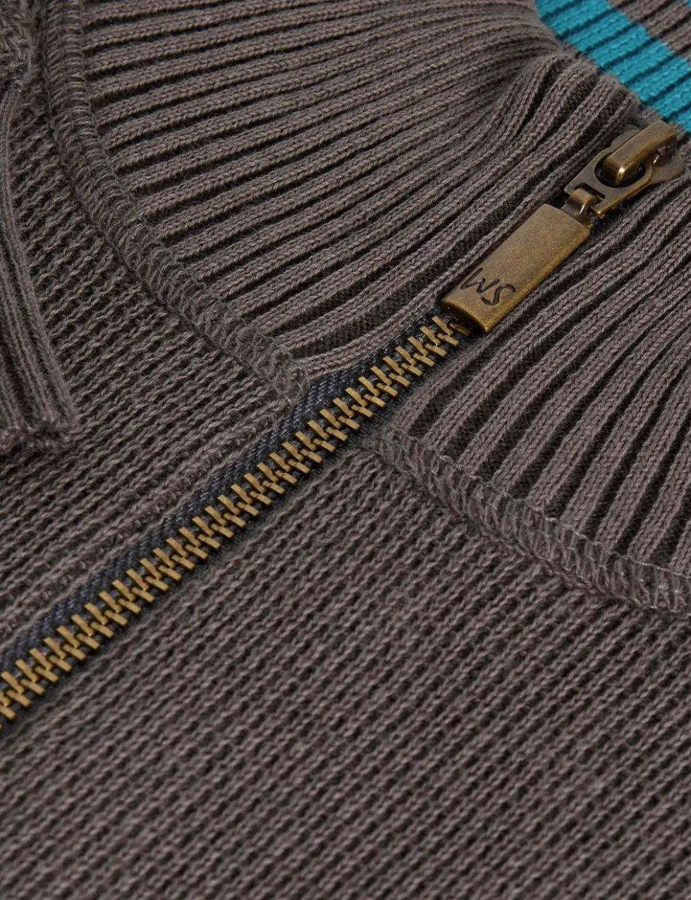 Pure Cotton Funnel Neck Jumper