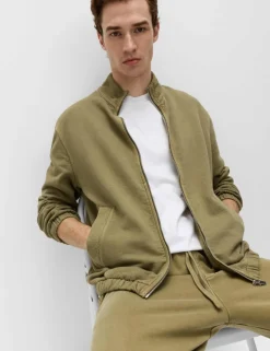 Pure Cotton Garment Dye Coach Jacket
