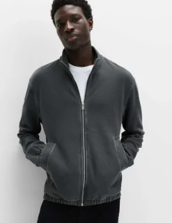 Pure Cotton Garment Dye Coach Jacket