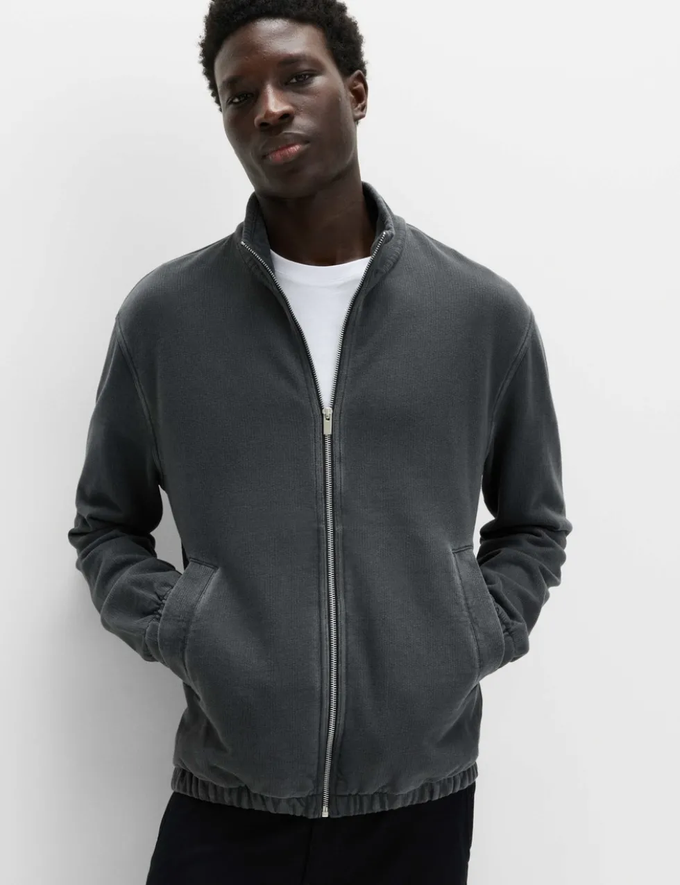 Pure Cotton Garment Dye Coach Jacket