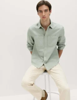 Pure Cotton Garment Dye Shirt