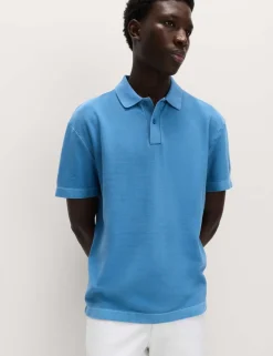 Pure Cotton Garment Dyed Polo Shirt