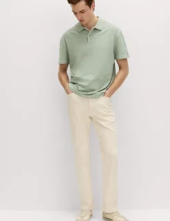 Pure Cotton Garment Dyed Polo Shirt