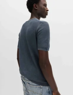 Pure Cotton Garment Dyed Knitted T-Shirt