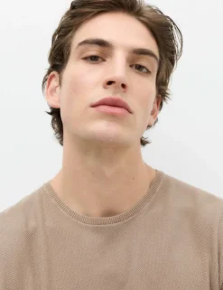 Pure Cotton Garment Dyed Knitted T-Shirt