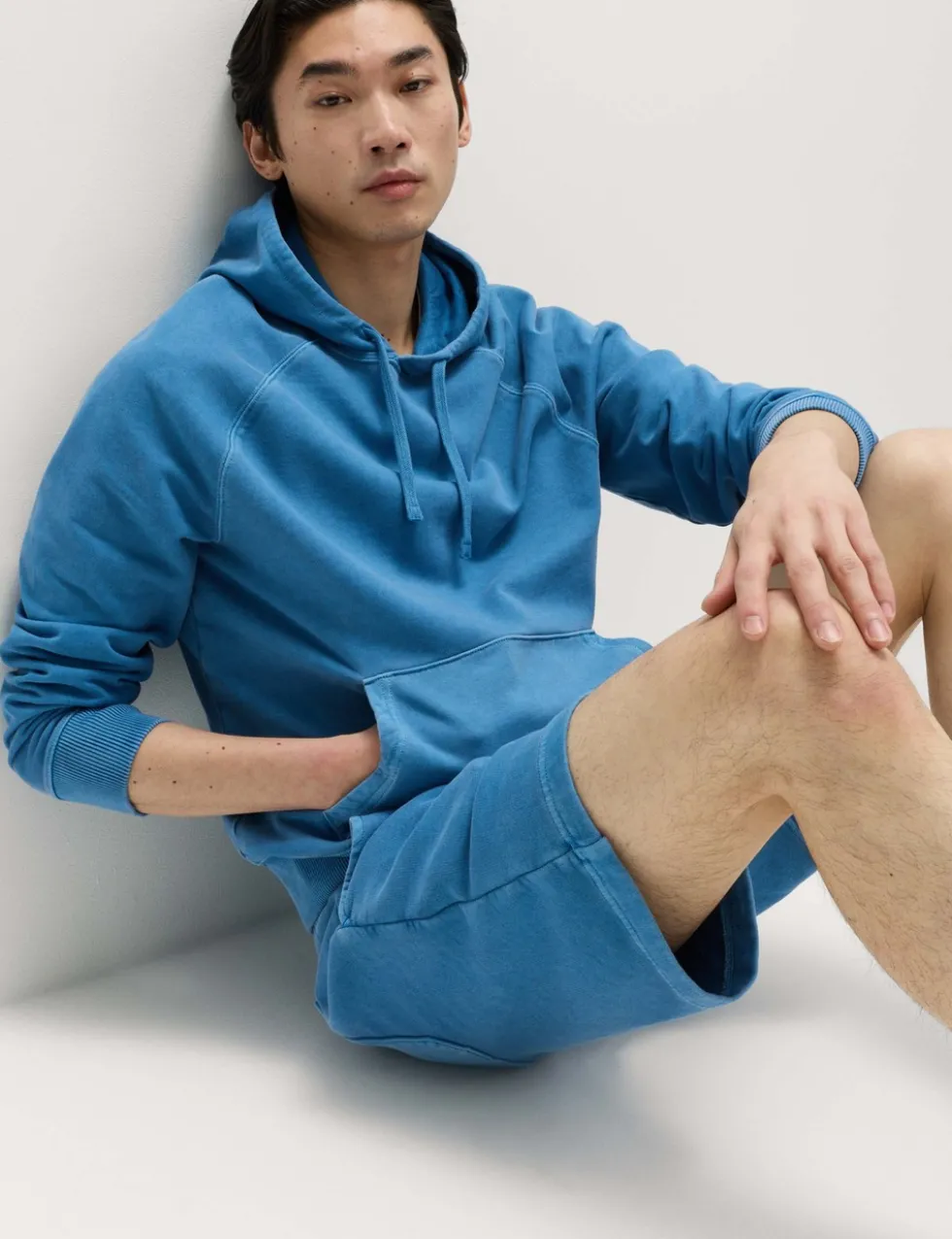 Pure Cotton Garment Dyed Hoodie