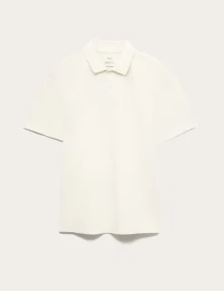 Pure Cotton Garment Dyed Polo Shirt