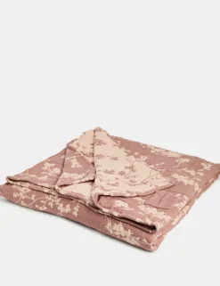 Pure Cotton Gauze Cherry Blossom Bedspread