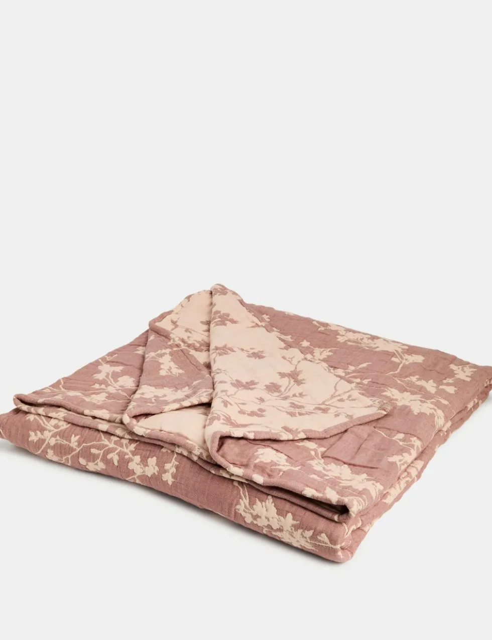Pure Cotton Gauze Cherry Blossom Bedspread