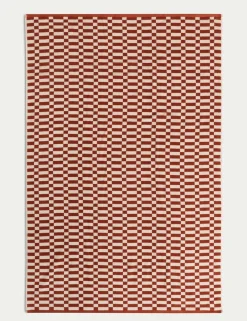Pure Cotton Geometric Check Towel