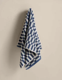 Pure Cotton Geometric Check Towel
