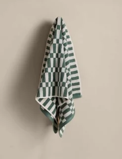 Pure Cotton Geometric Check Towel