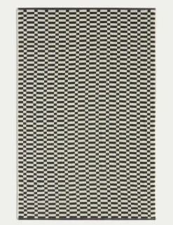 Pure Cotton Geometric Check Towel