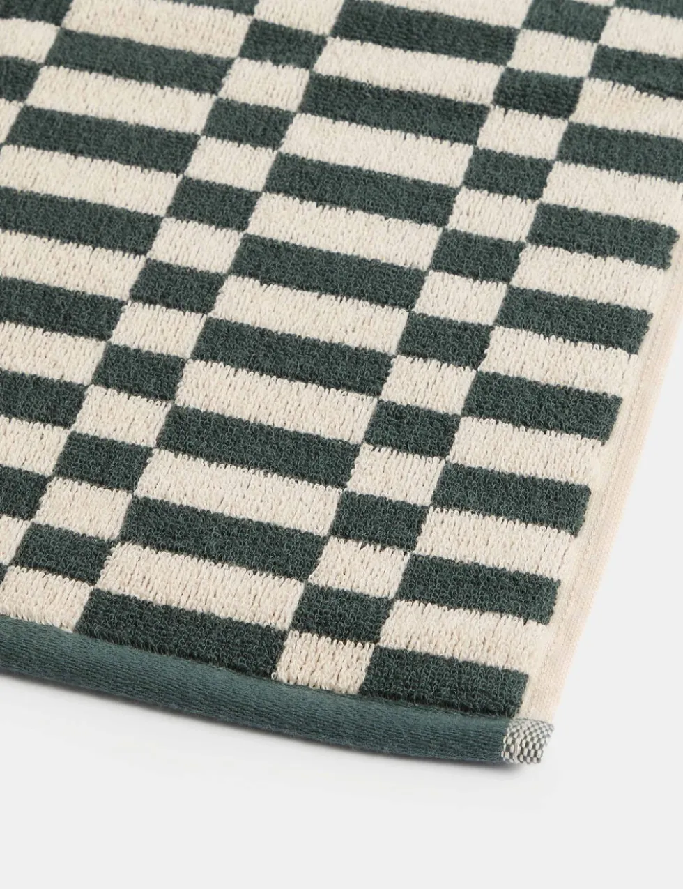 Pure Cotton Geometric Check Towel