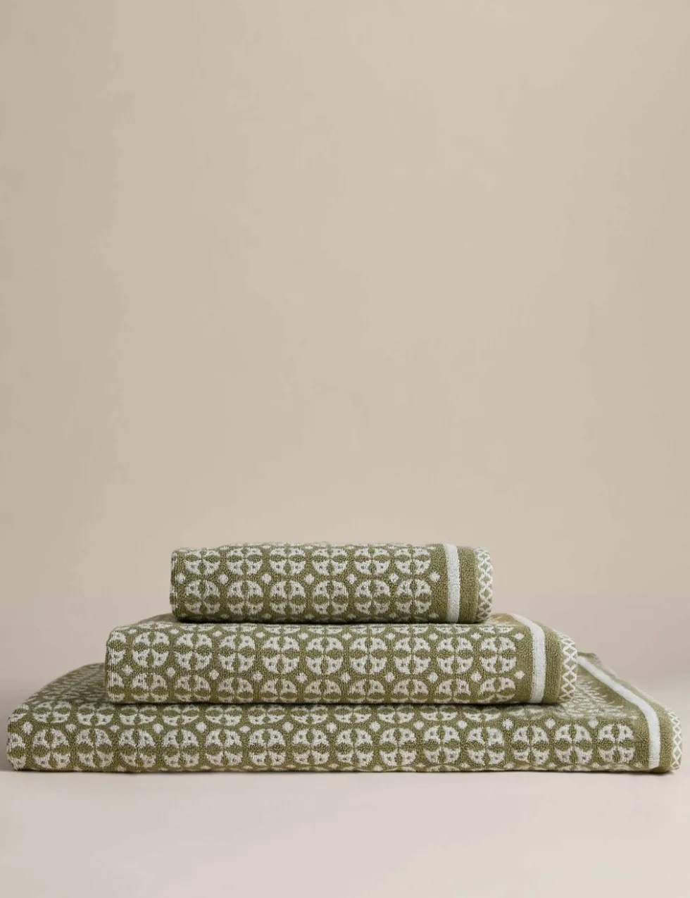Pure Cotton Geometric Circle Towel