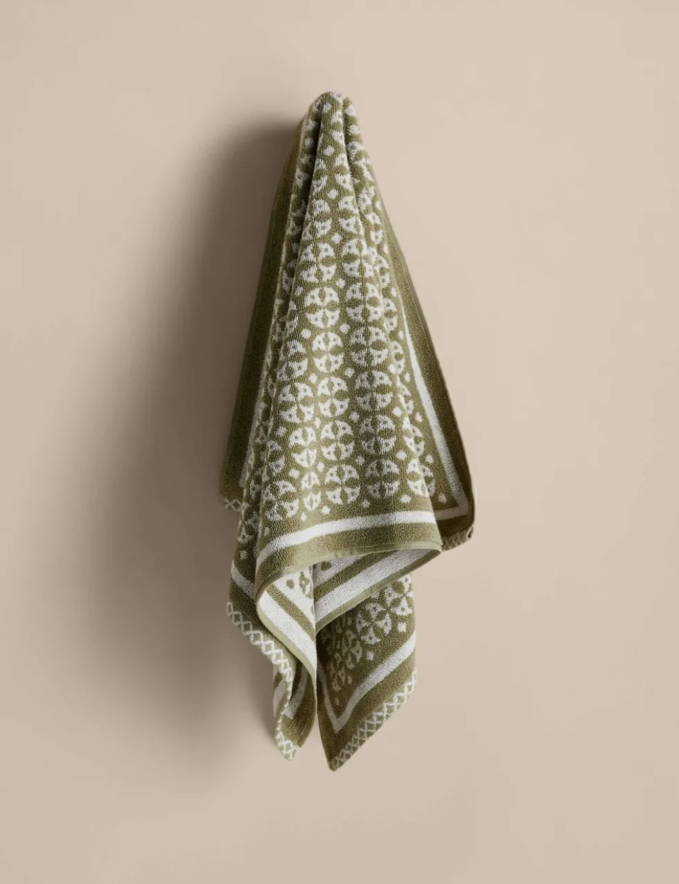 Pure Cotton Geometric Circle Towel