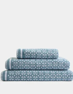Pure Cotton Geometric Circle Towel