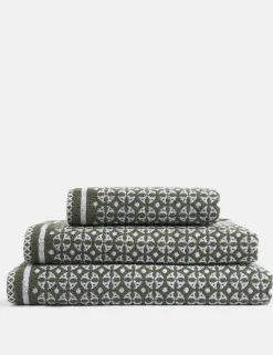Pure Cotton Geometric Circle Towel