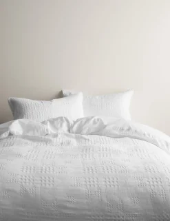 Pure Cotton Geometric Jacquard Bedding Set
