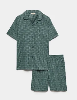 Pure Cotton Geometric Print Pyjama Set