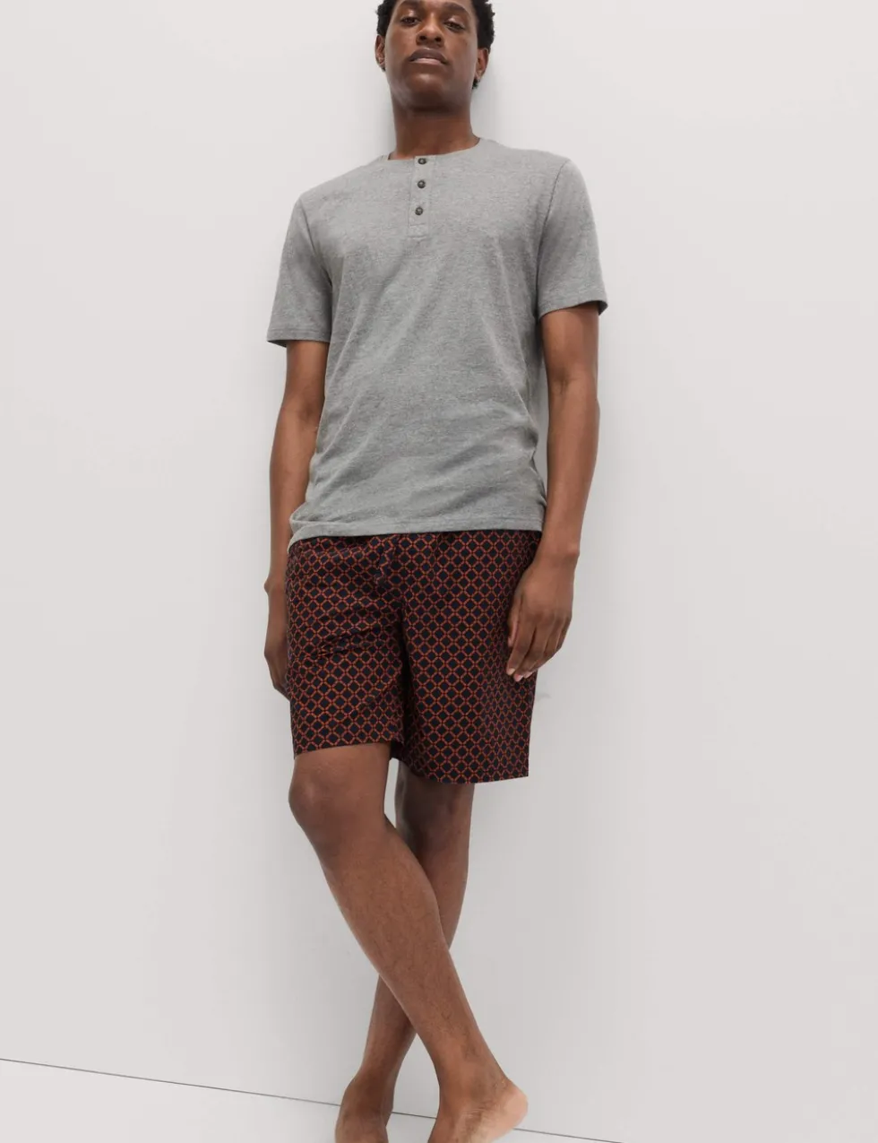 Pure Cotton Geometric Print Pyjama Set