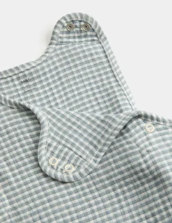 Pure Cotton Gingham 0.5 Tog Sleeping Bag (0-3 Yrs)