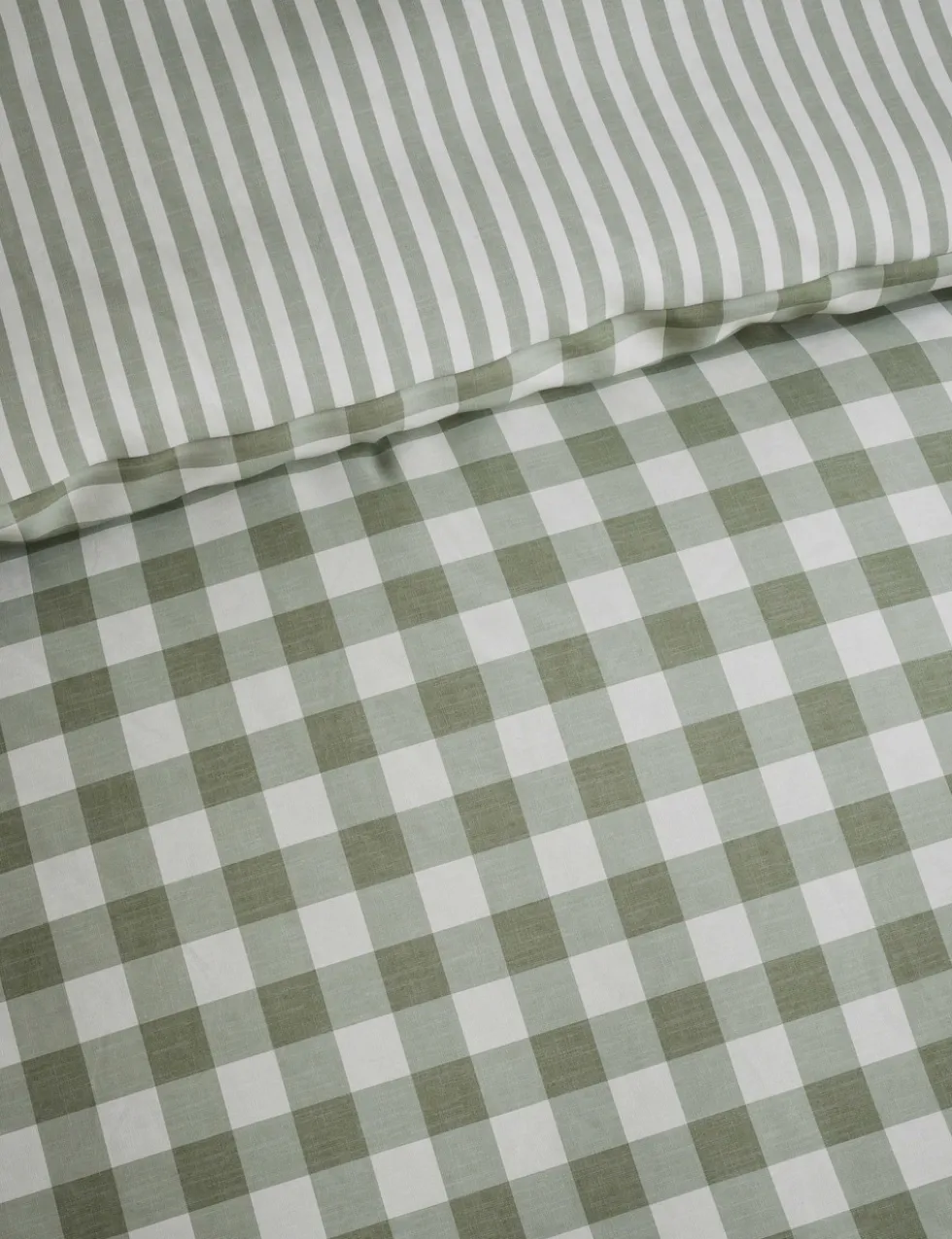 Pure Cotton Gingham Bedding Set