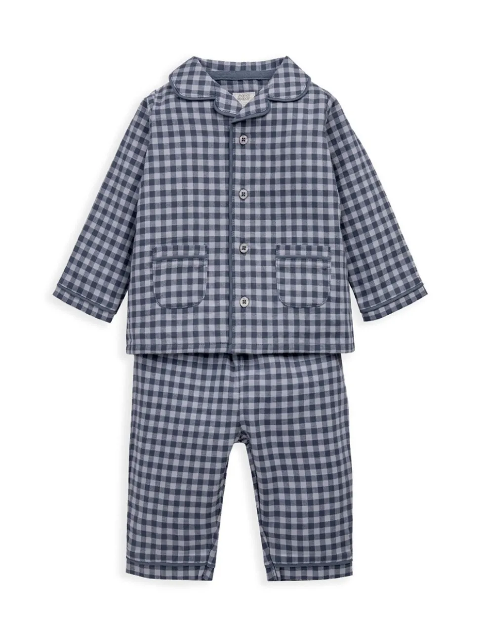 Pure Cotton Gingham Pyjamas (3 Mths - 3 Yrs)