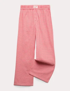 Pure Cotton Gingham Pyjama Bottoms (6-16 Yrs)