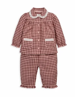 Pure Cotton Gingham Pyjamas (3 Mths-3 Yrs)