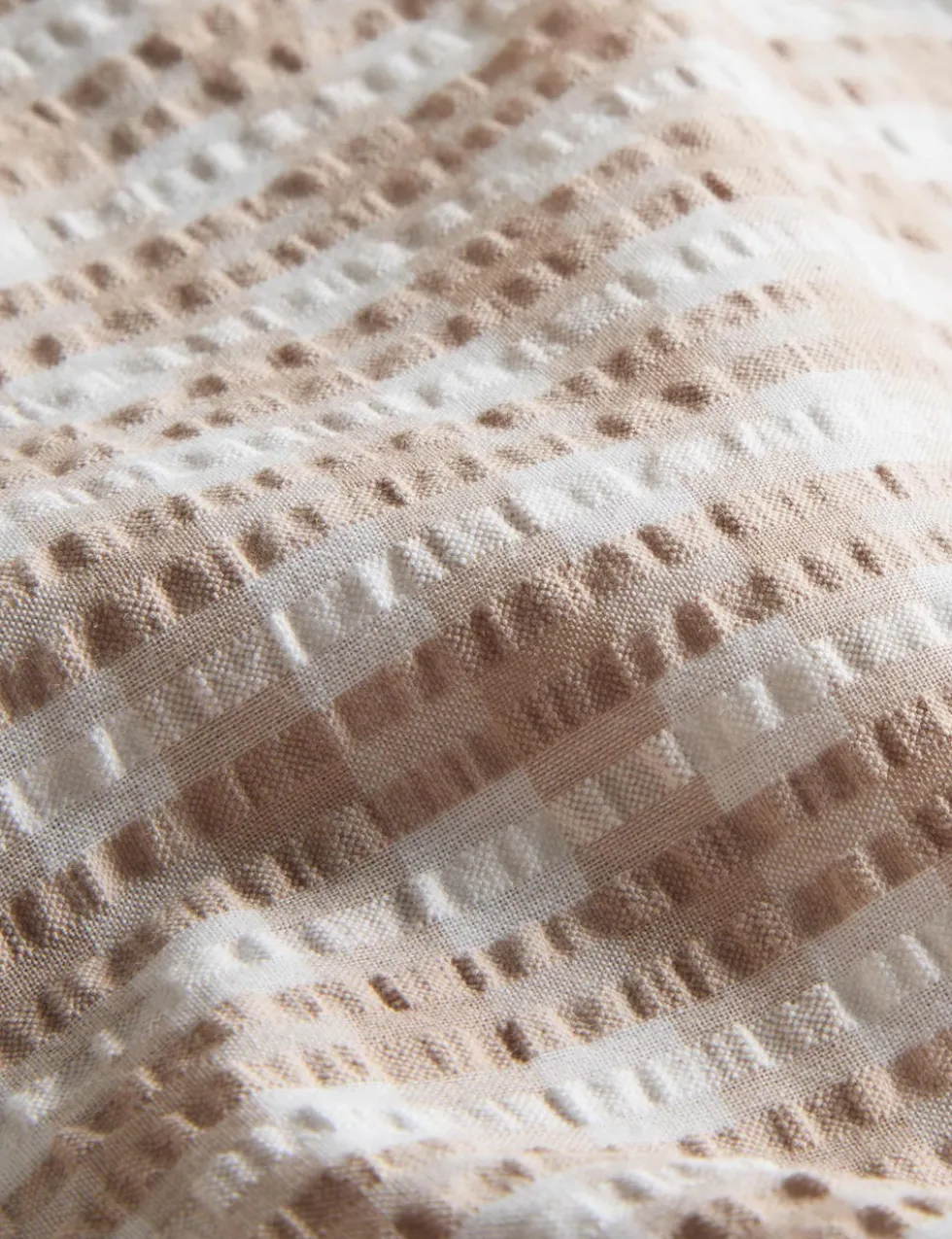 Pure Cotton Gingham Ruffle Bedding Set