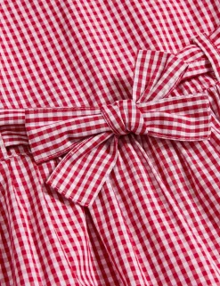 Pure Cotton Gingham School Dress (2-14 Yrs)