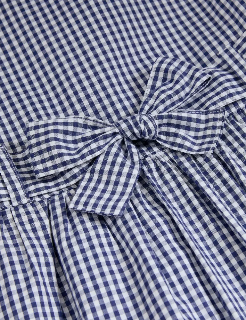 Pure Cotton Gingham School Dress (2-14 Yrs)