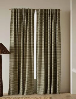 Pure Cotton Gingham Semi-Sheer Multiway Curtains