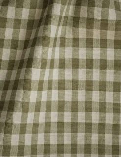 Pure Cotton Gingham Semi-Sheer Multiway Curtains