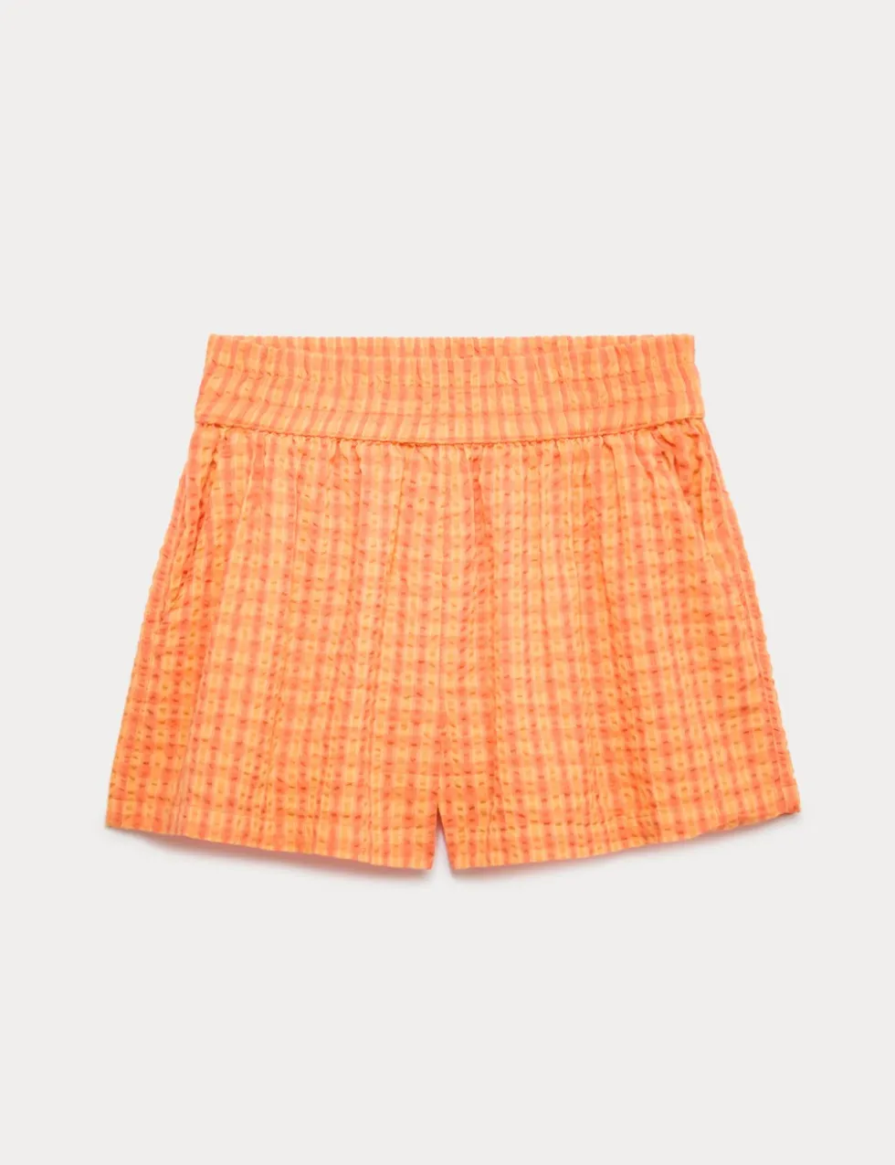 Pure Cotton Gingham Shorts (6-16 Yrs)