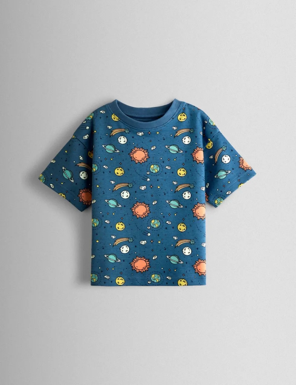 Pure Cotton Glow In The Dark Space Pyjamas (1-6 Yrs)