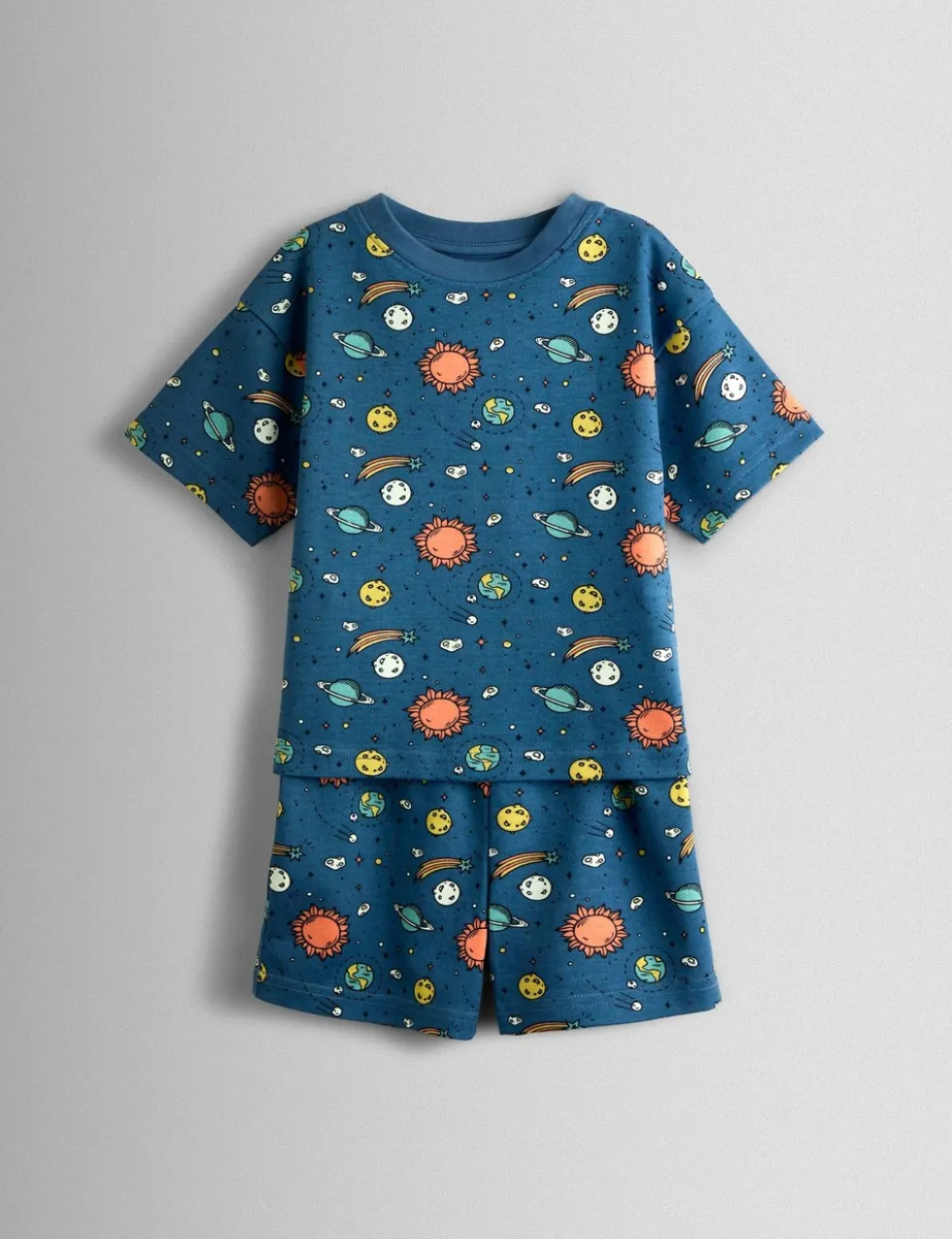 Pure Cotton Glow In The Dark Space Pyjamas (1-6 Yrs)