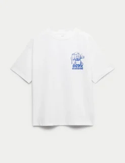 Pure Cotton Golf Graphic T-Shirt (6-16 Yrs)
