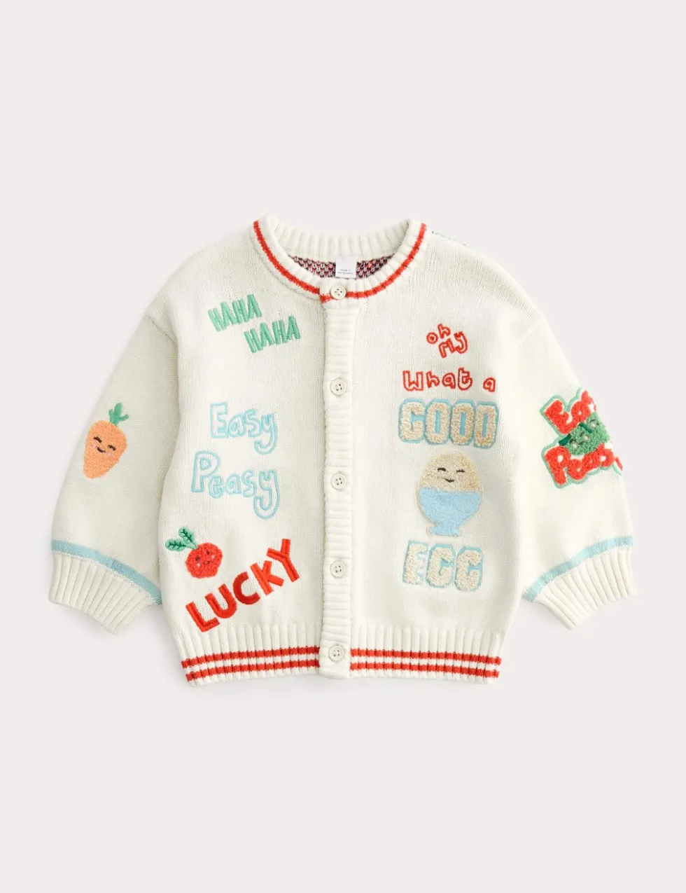 Pure Cotton Graphic Cardigan (0-5 Yrs)