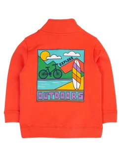 Pure Cotton Graphic Half Zip Sweatshirt (1-10 Yrs)
