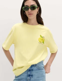 Pure Cotton Graphic Oversized T-Shirt