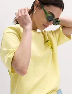 Pure Cotton Graphic Oversized T-Shirt